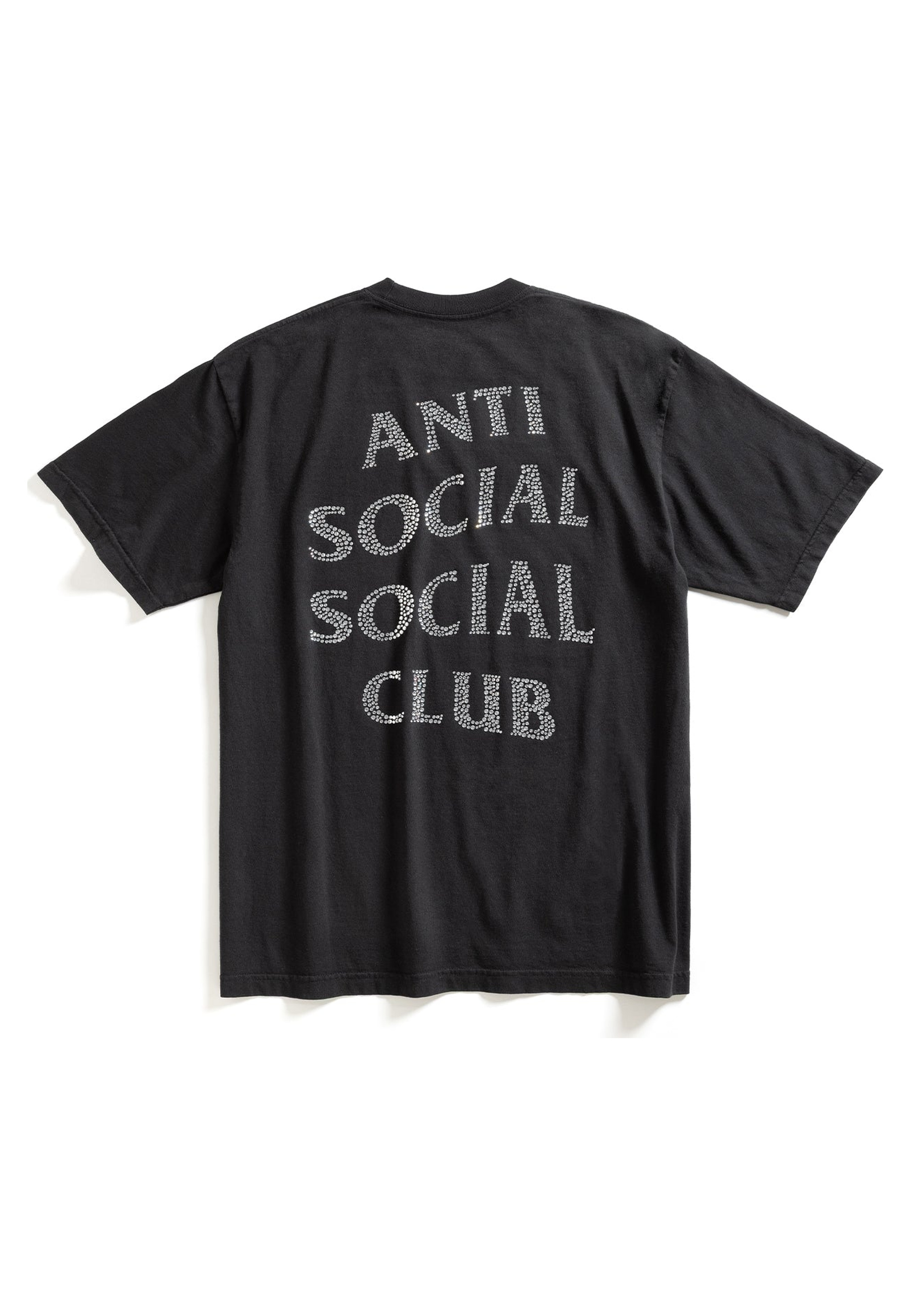 Anti Social Social Club Rhinestone Tee Black