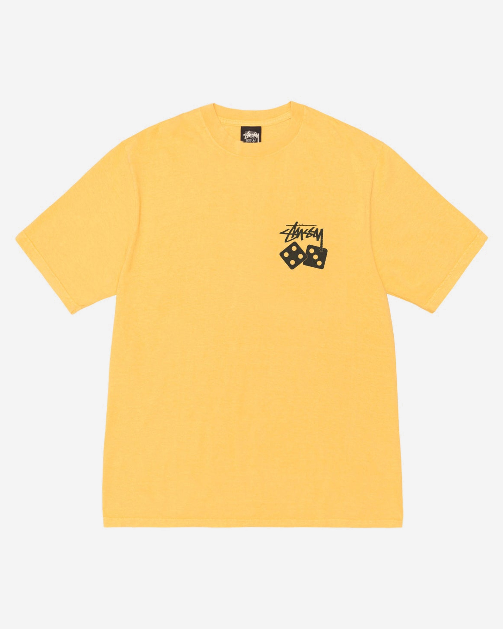 Stussy Dice Pig. Dyed Tee Yellow