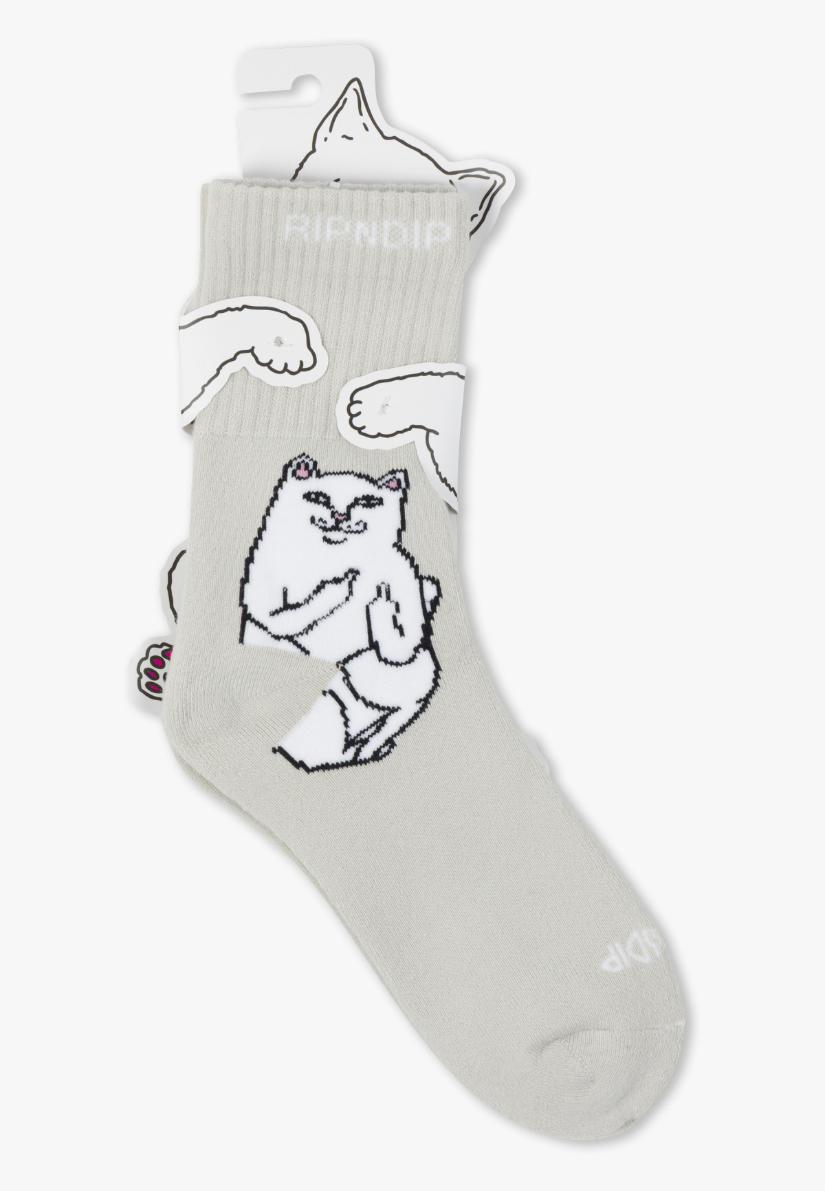 RIPNDIP Lord Nermal Mid Socks Grey