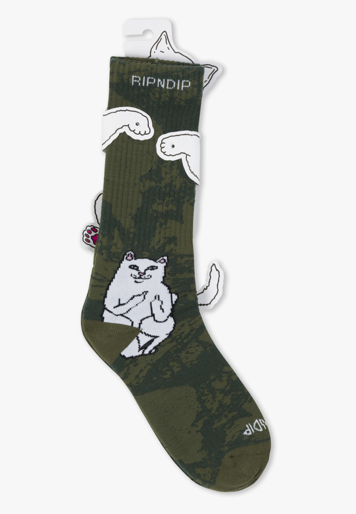 RIPNDIP Lord Nermal Socks Forest Camo