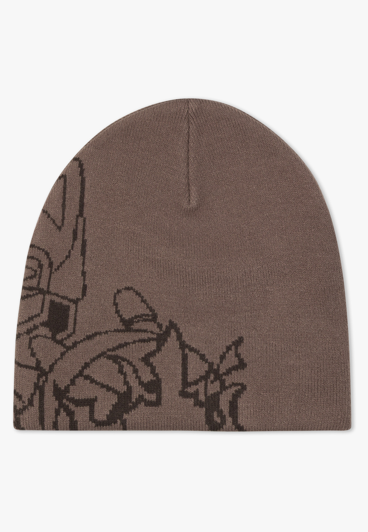 RIPNDIP Rokkunerm Skull Beanie Brown