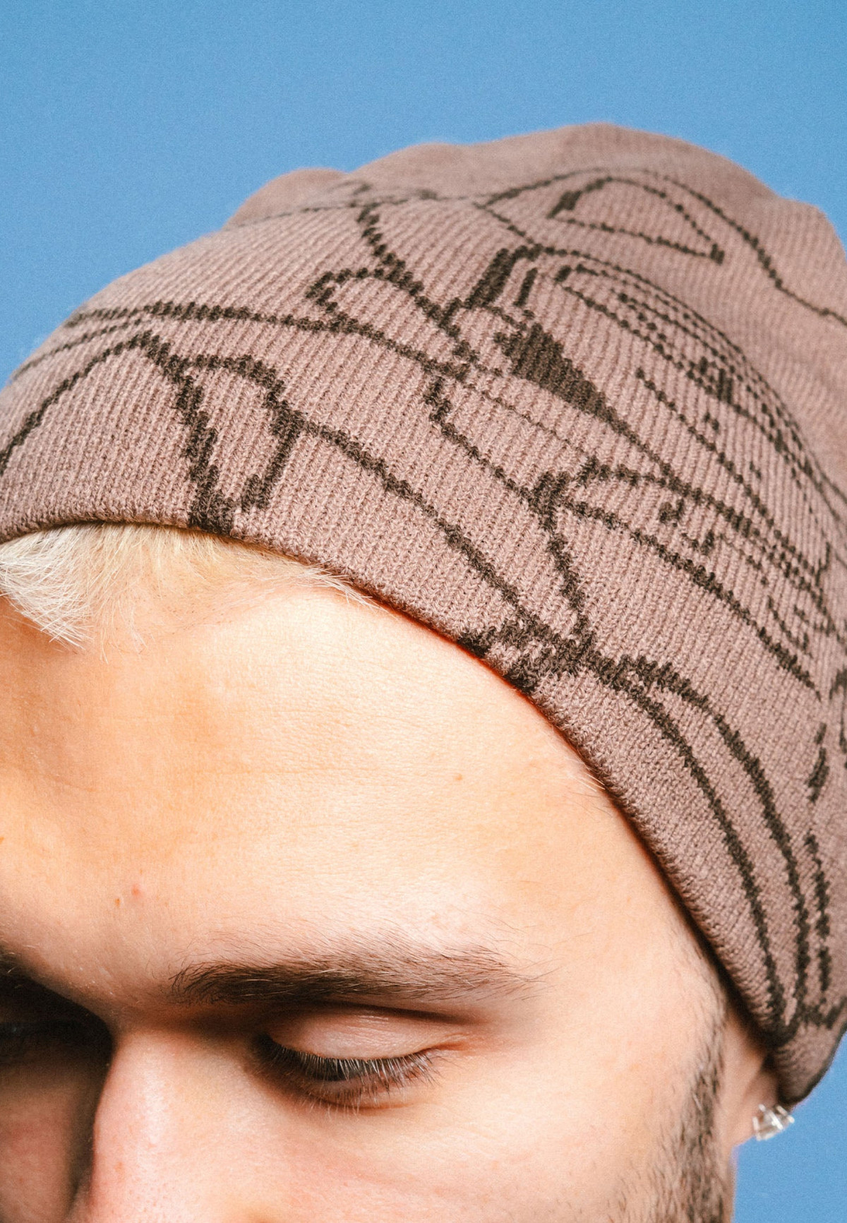 RIPNDIP Rokkunerm Skull Beanie Brown