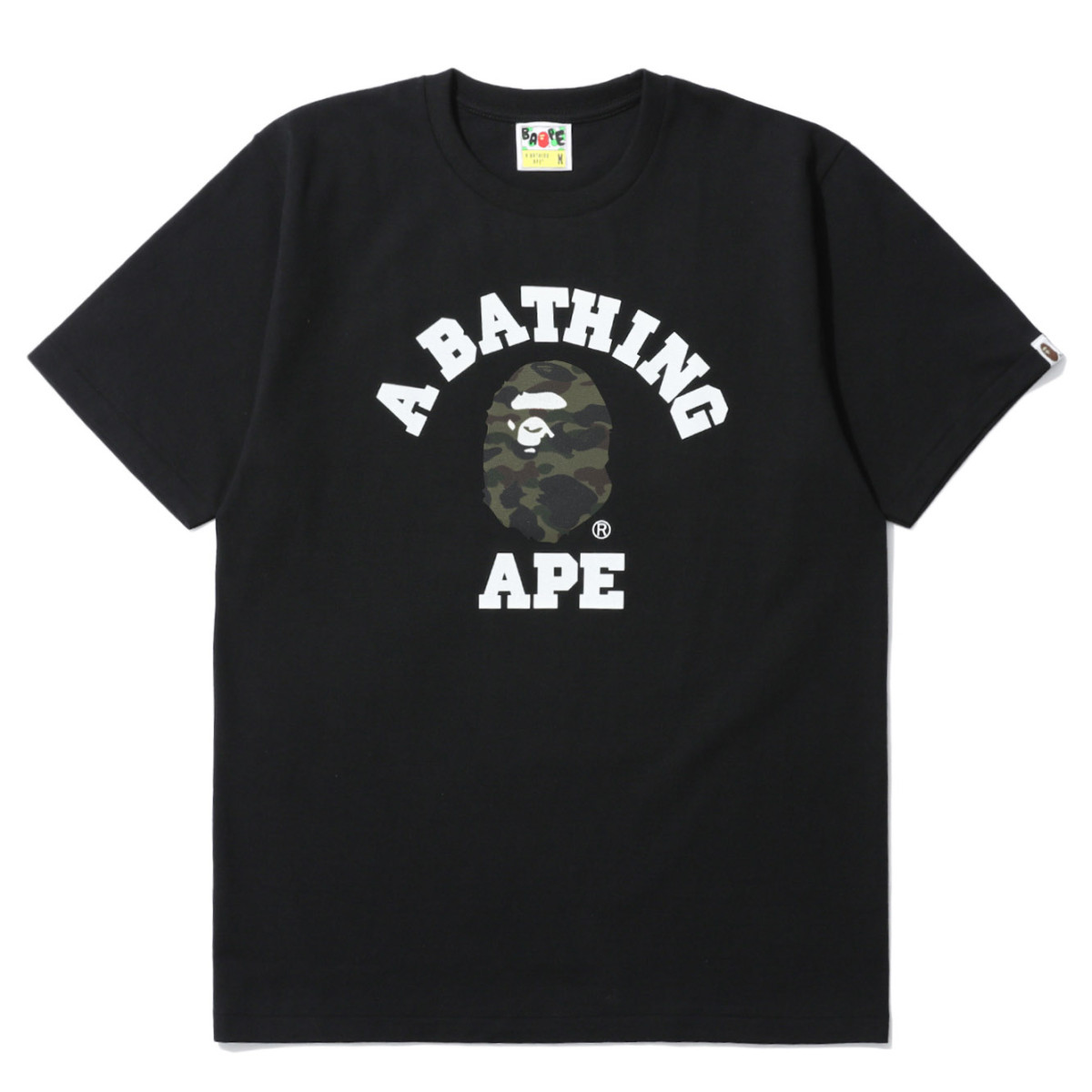 BAPE® 1ST Camo College Tee Black