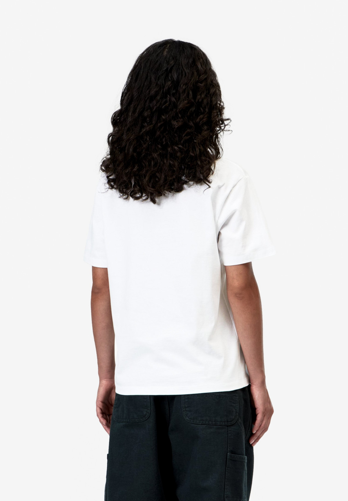 Carhartt WIP W' S/S Pocket Small Heart T-Sh irt White / Red