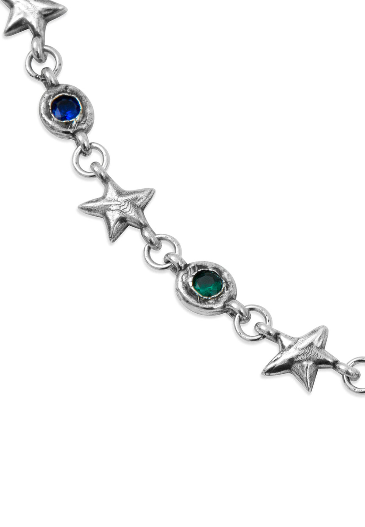 Twojeys Multicolor Squadra Necklace Silver