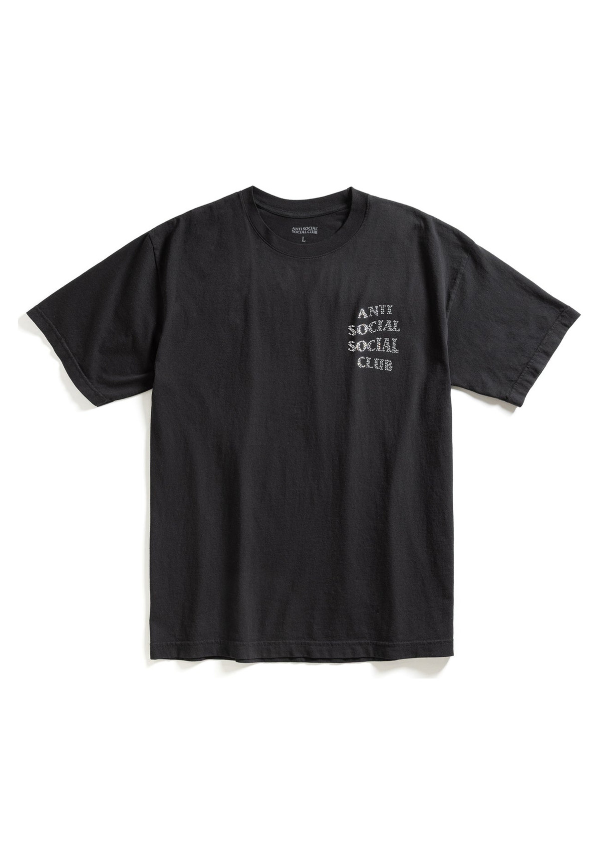 Anti Social Social Club Rhinestone Tee Black