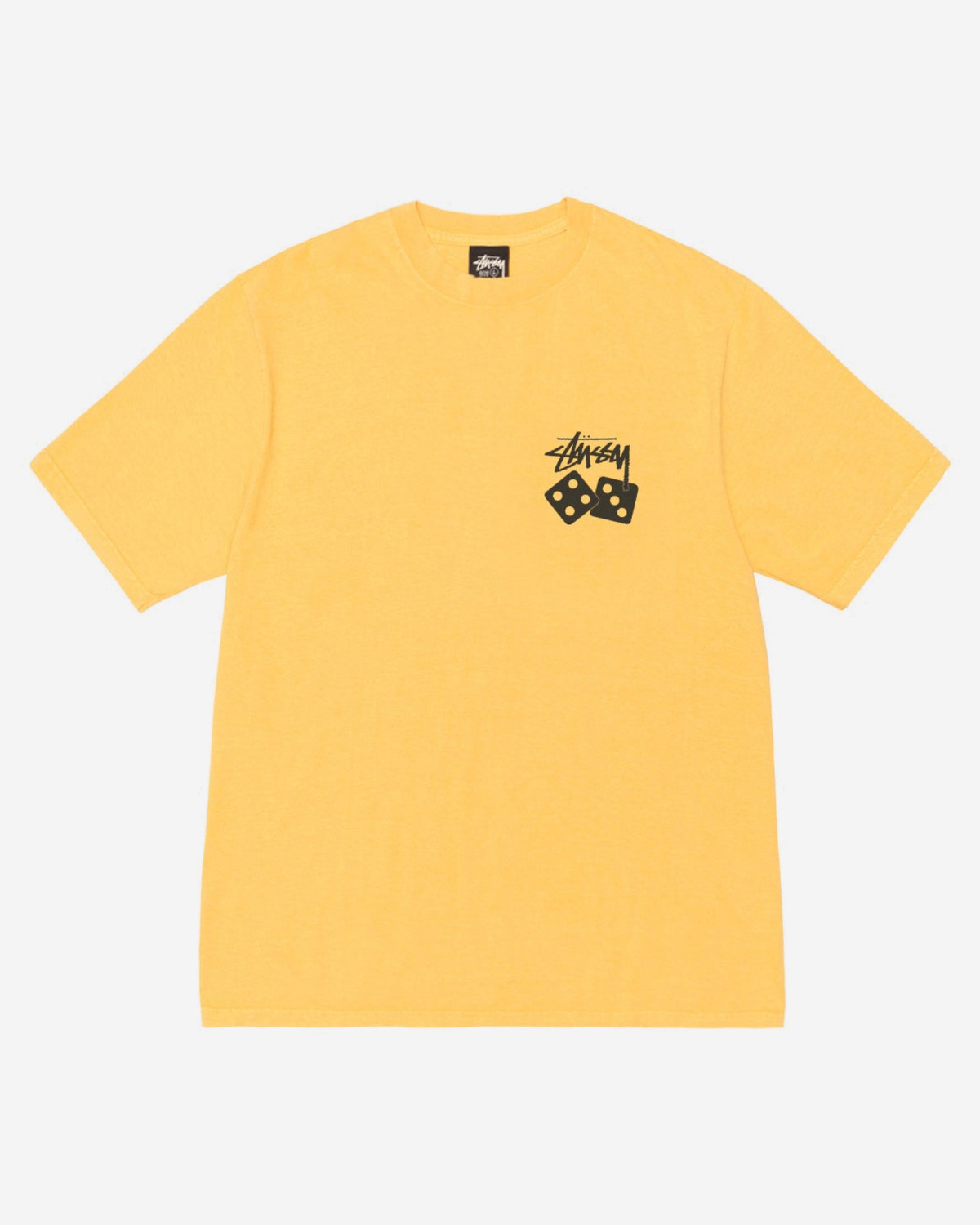 Stussy Dice Pig. Dyed Tee Yellow