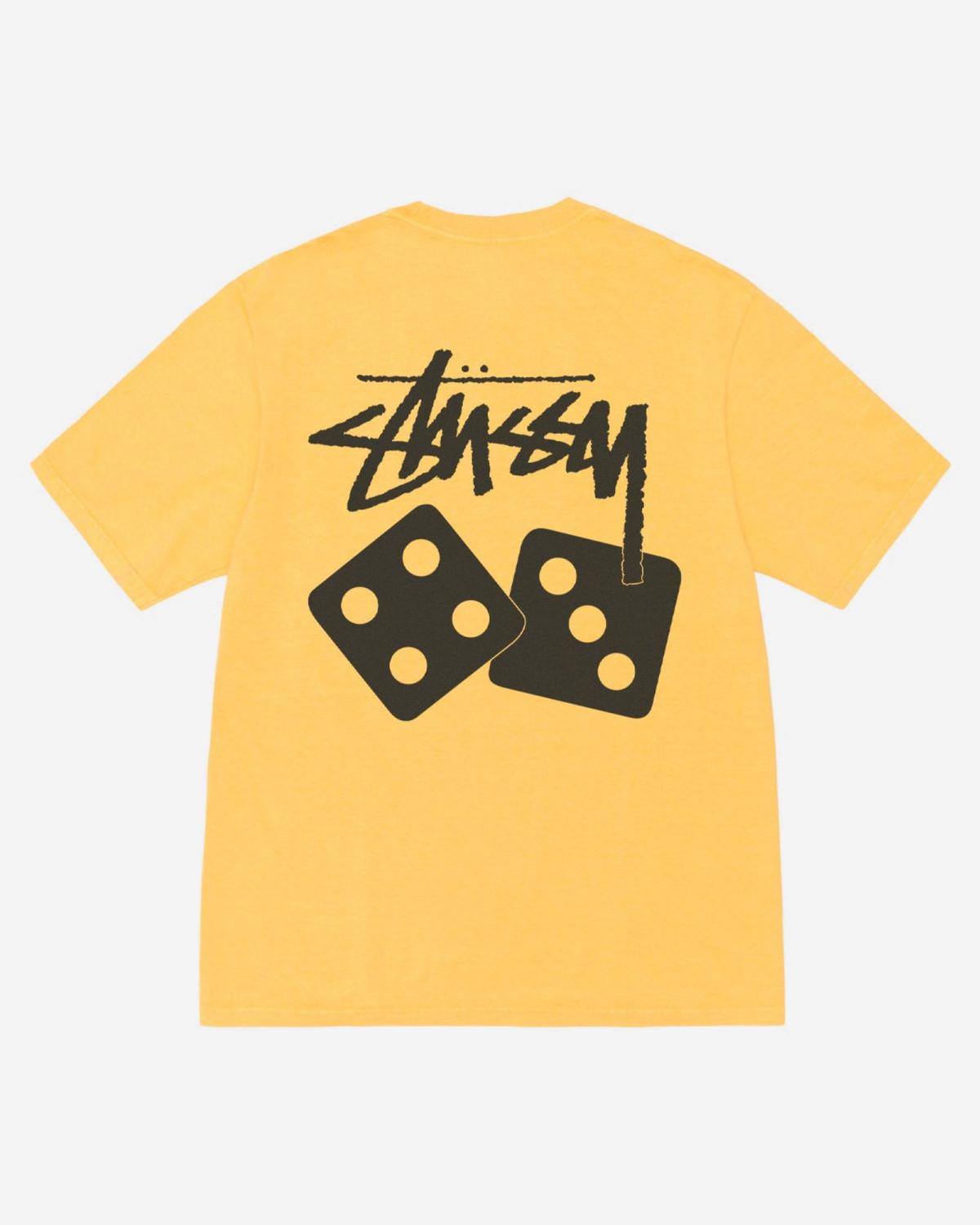 Stussy Dice Pig. Dyed Tee Yellow