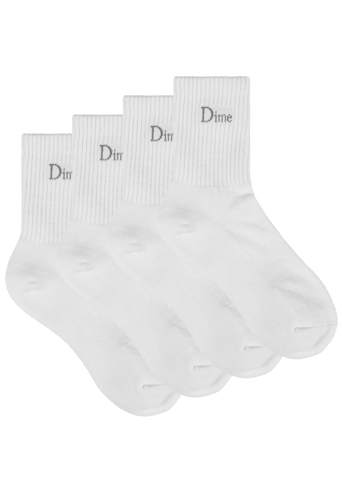 Dime Classic 2 Pack Long Socks White
