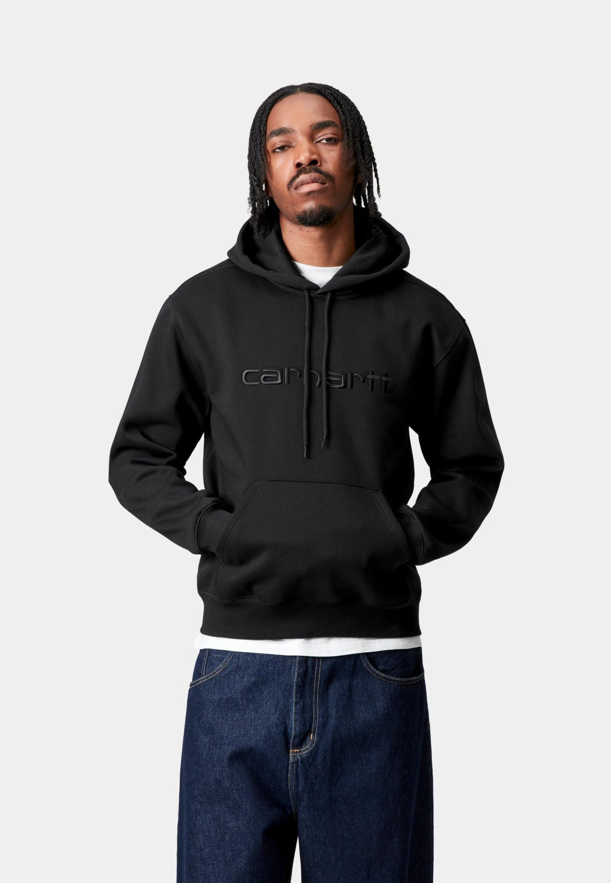 Carhartt WIP Hooded Carhartt Sweat Black / Black