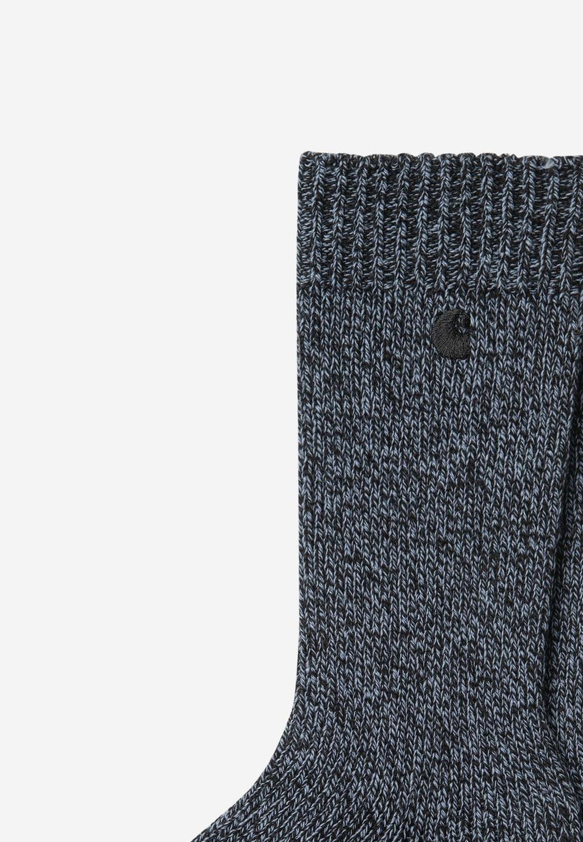 Carhartt WIP Tony Socks Black / Shady Blue - detail upper
