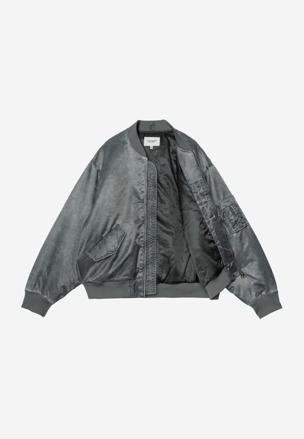 Carhartt WIP Orman Bomber Raven heavy enzyme wash