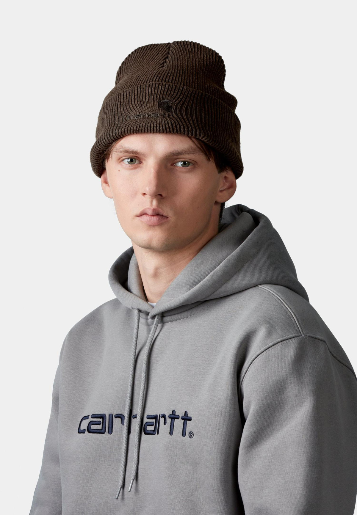 Carhartt WIP Lambert Beanie Tobacco moon wash