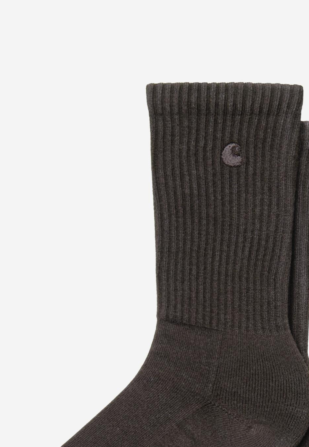 Carhartt WIP Lambert Socks Tobacco moon wash - detail upper