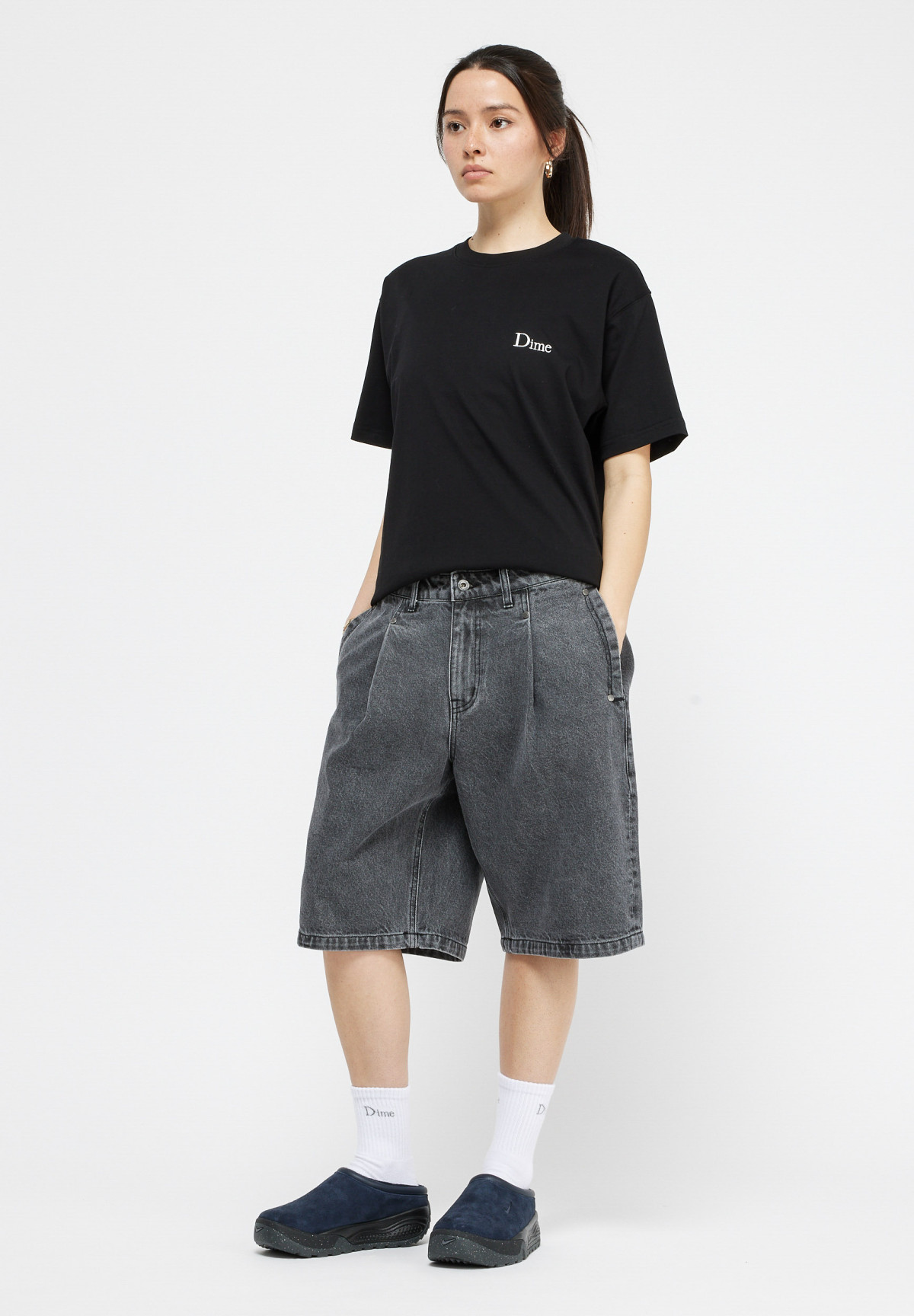 Dime Classic Small Logo T-Shirt Black