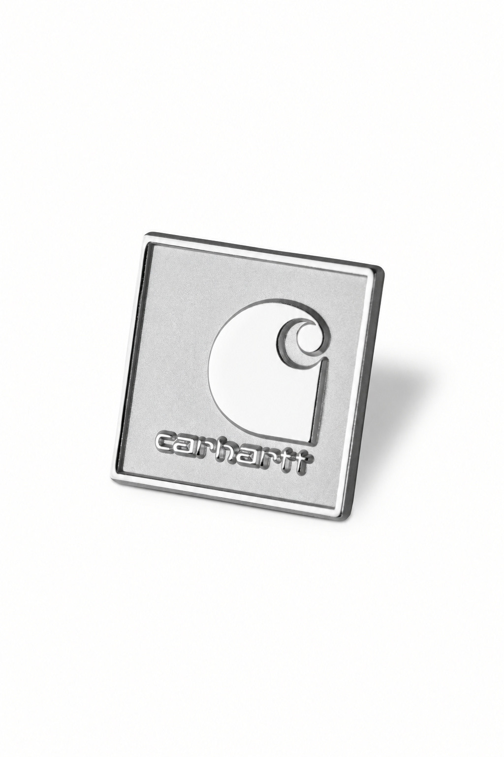 Carhartt WIP Square Label Pin Silver