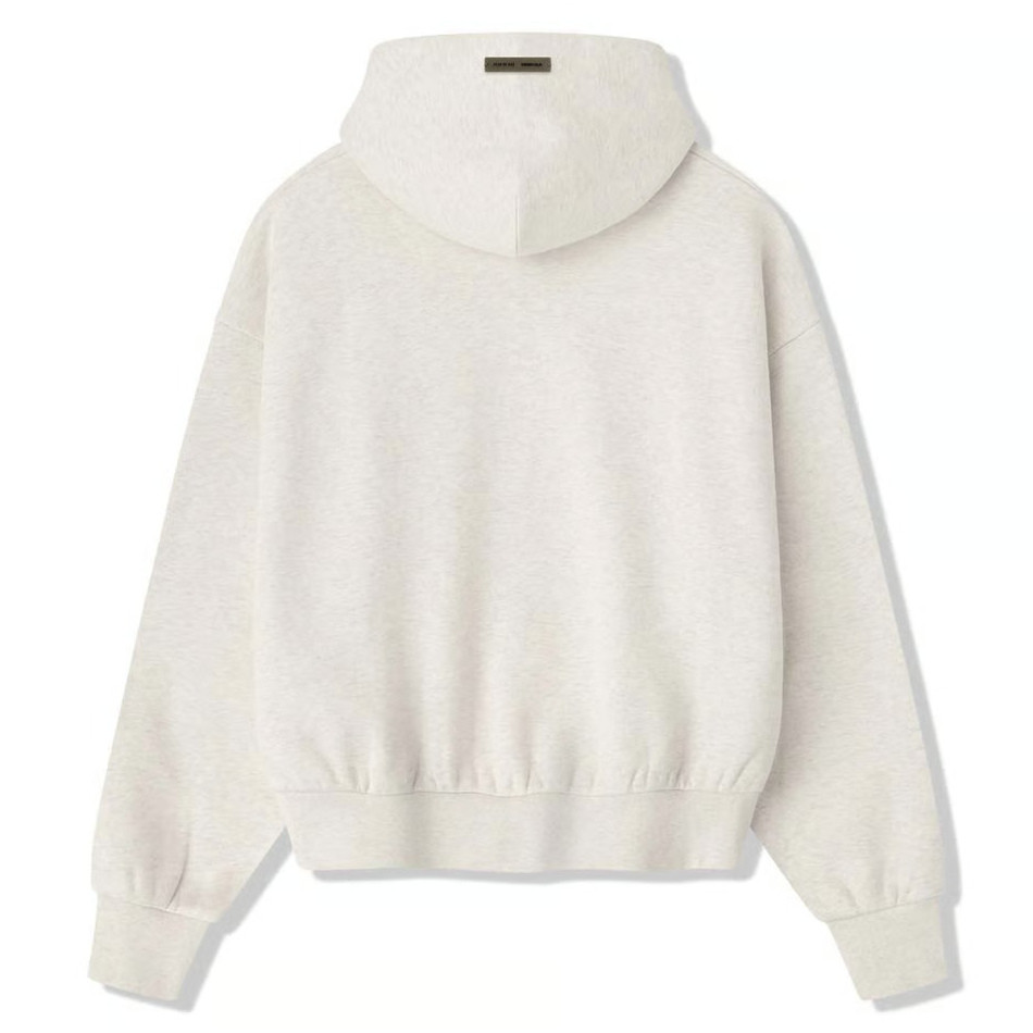 Fear of God Essentials Classic Hoodie Oatmeal Heather - tył