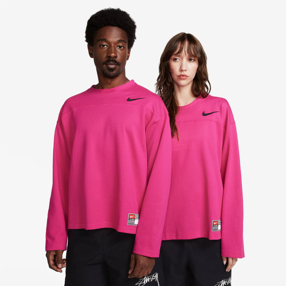 Stussy x Nike Dri-FIT Mesh Jersey Fireberry
