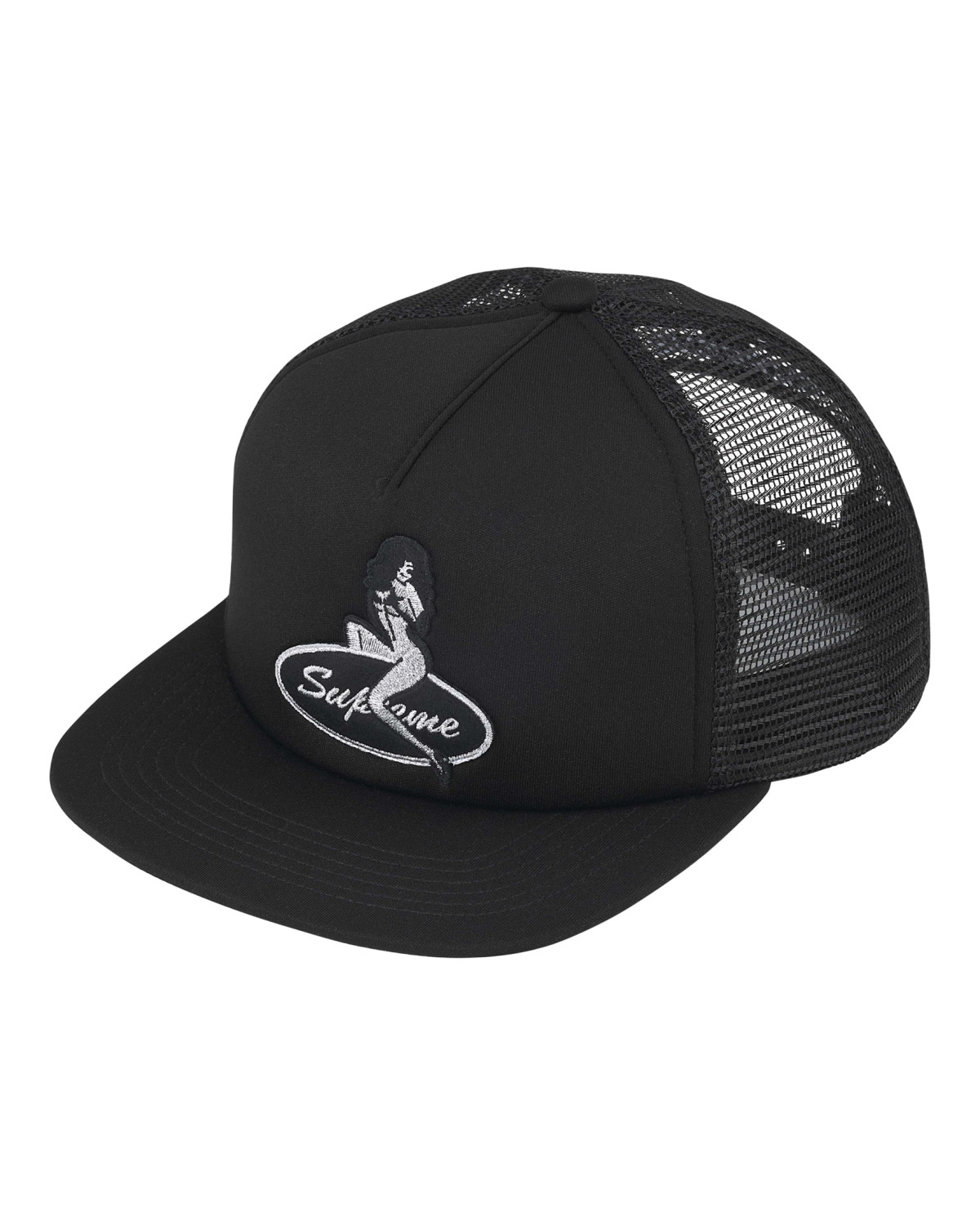 Supreme® x Pinup Mesh Back 5-Panel Black