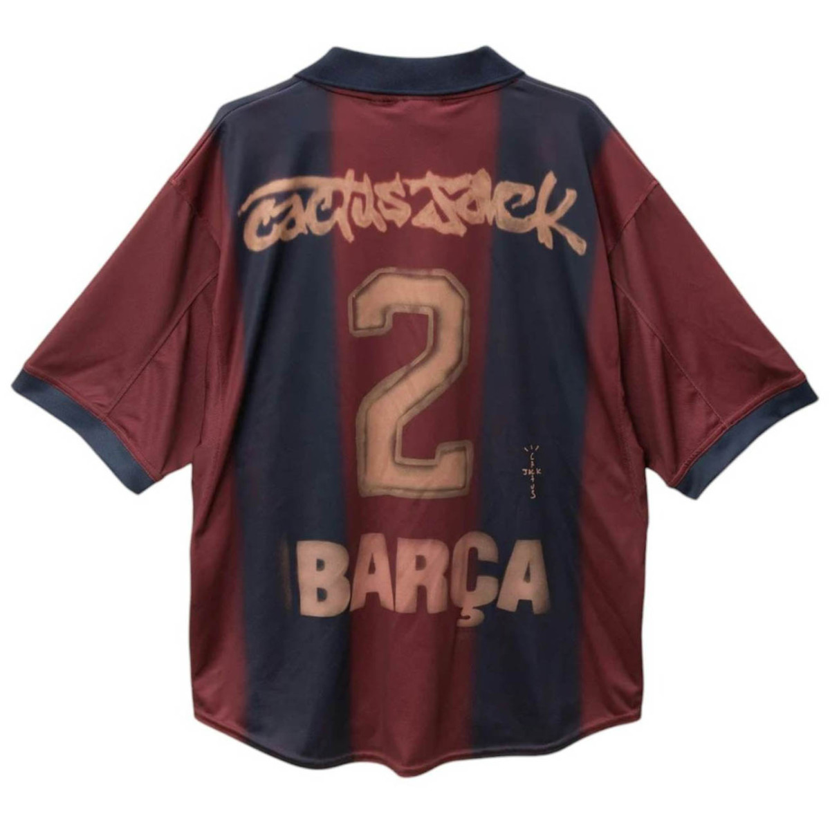 Travis Scott x Nike x FC Barcelona Retro 2000/01 Home Skeleton Jersey