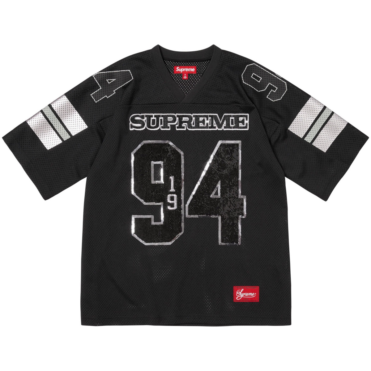 Supreme® Sequin Football Jersey Black