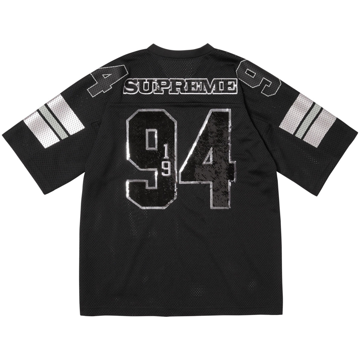 Supreme® Sequin Football Jersey Black