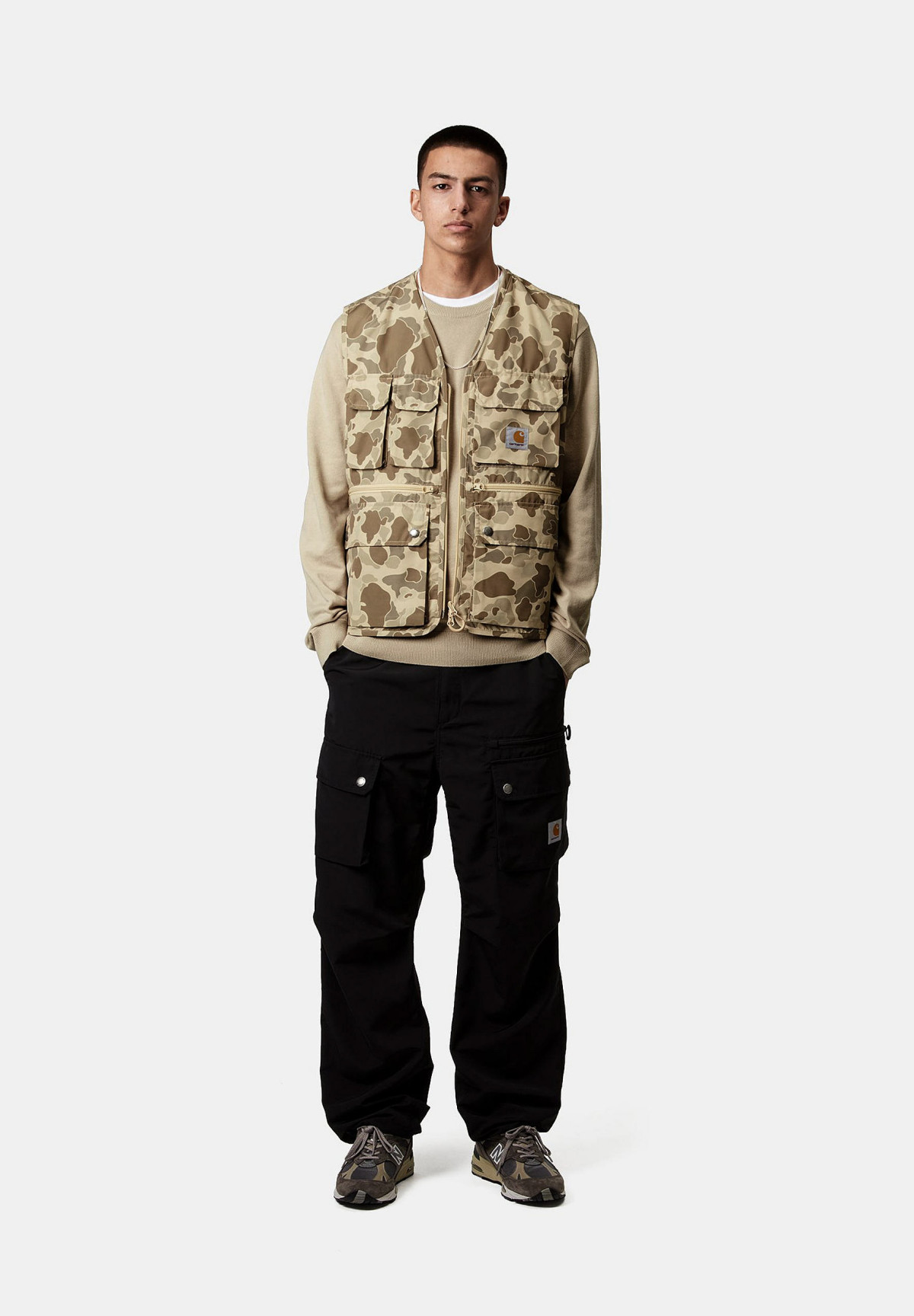 Carhartt WIP Irwin Vest Camo Duck Desert