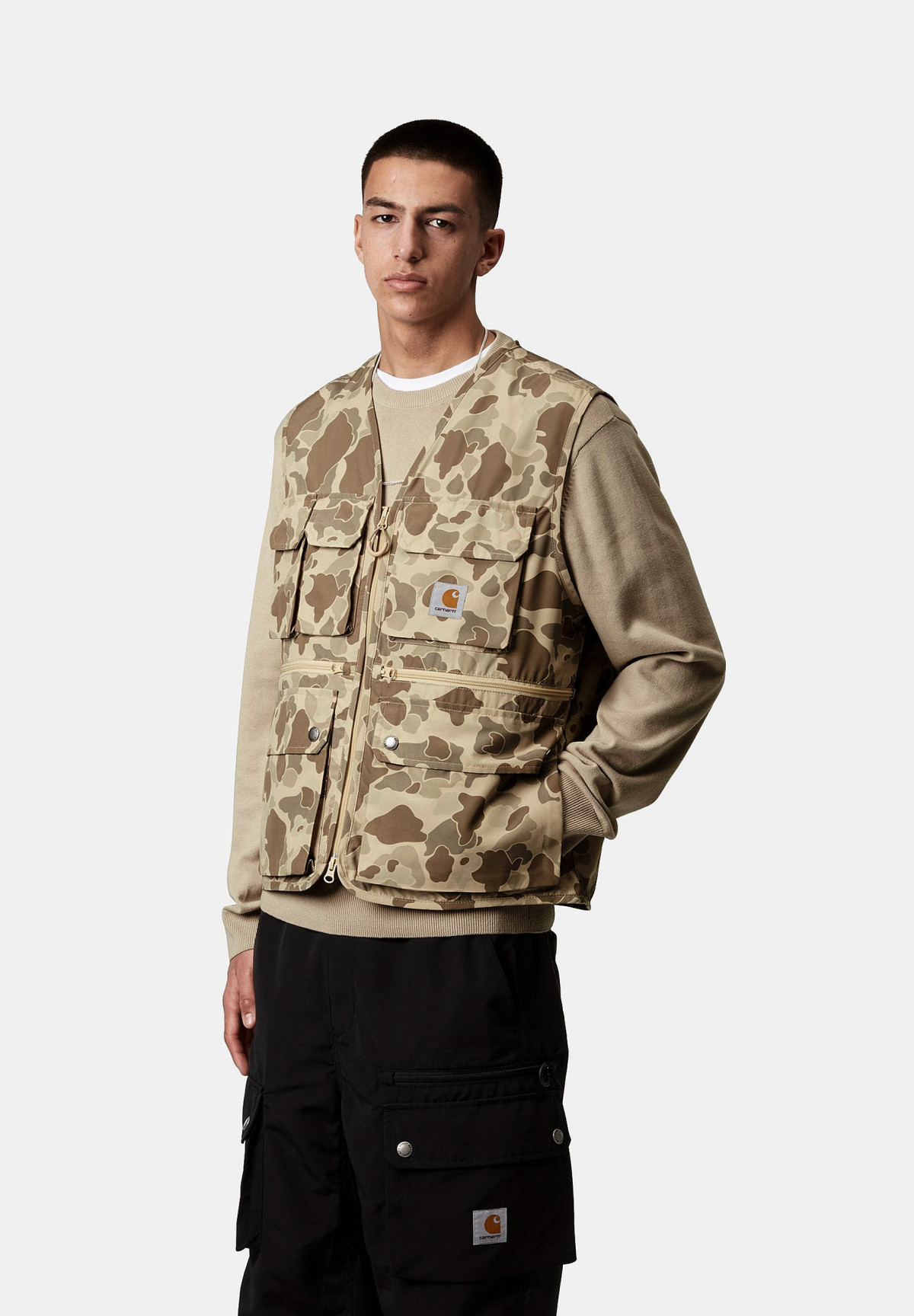 Carhartt WIP Irwin Vest Camo Duck Desert