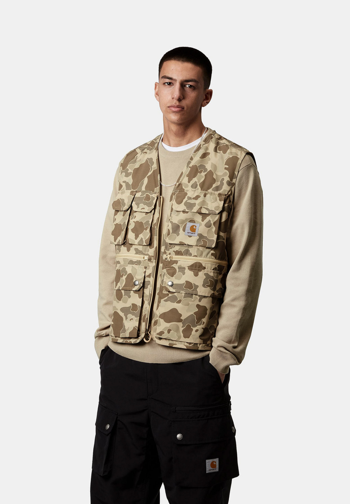 Carhartt WIP Irwin Vest Camo Duck Desert