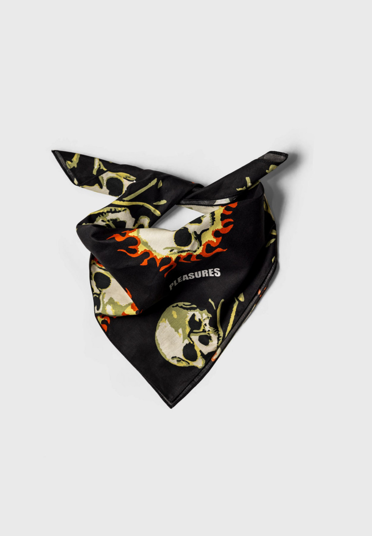 Pleasures Skull Bandana Black