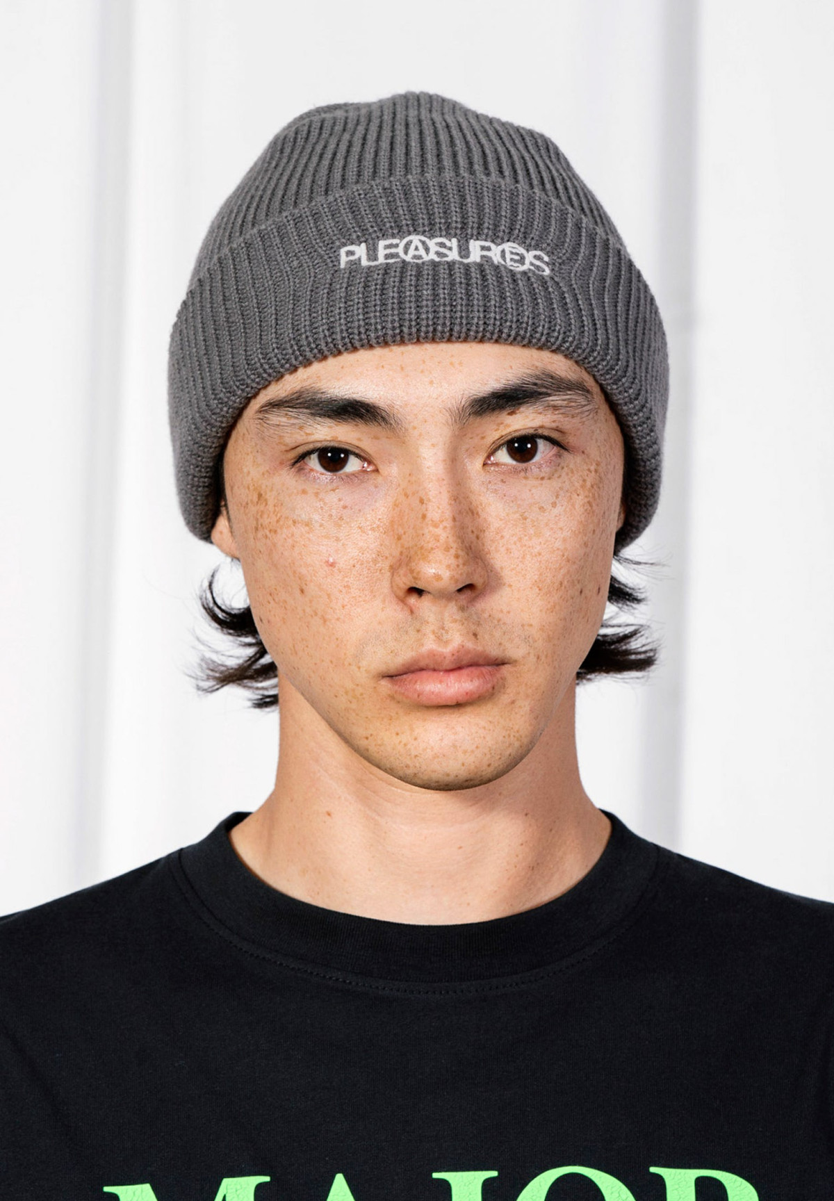 Pleasures Zine Beanie Charcoal