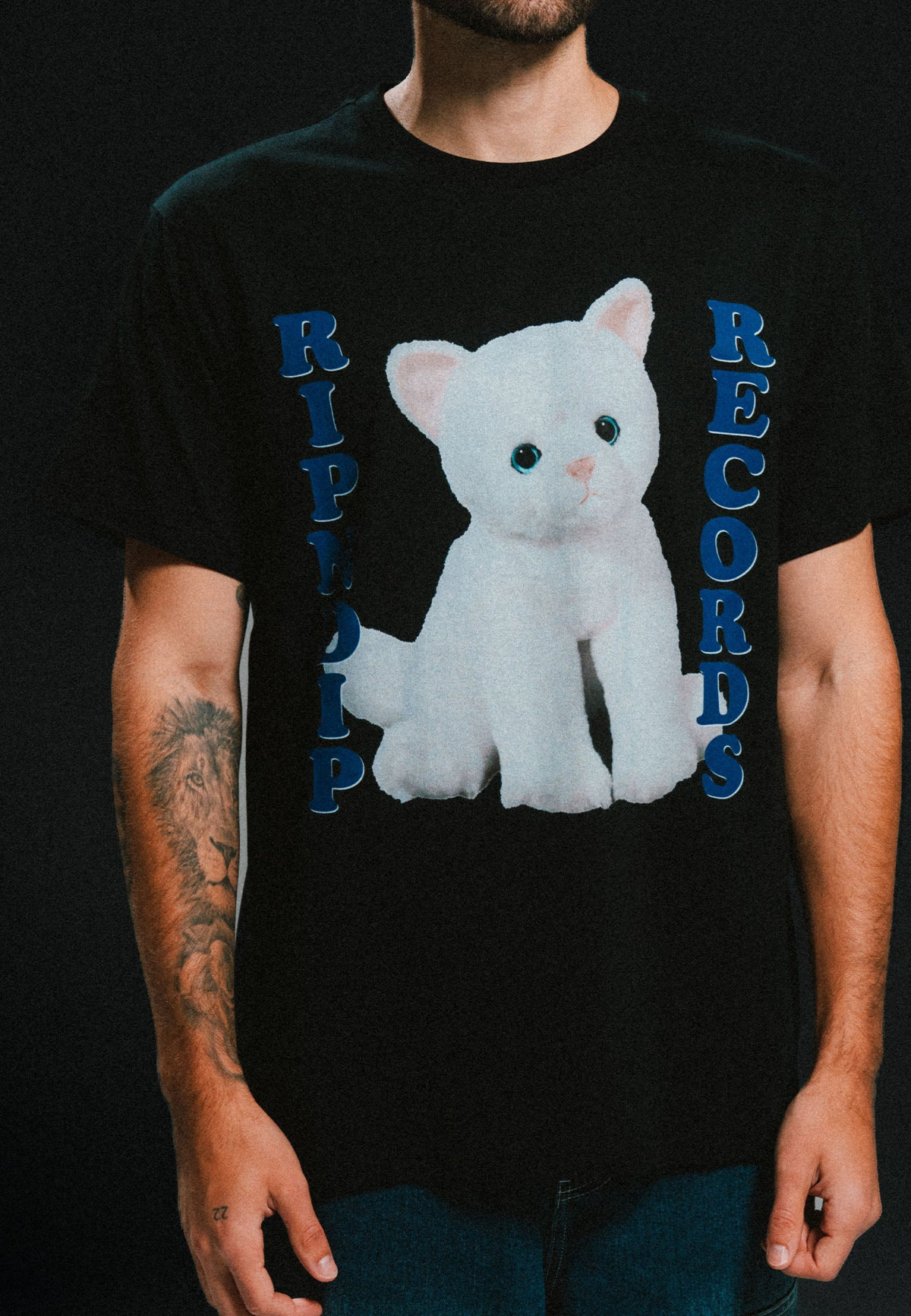RIPNDIP Plush Records Tee Black