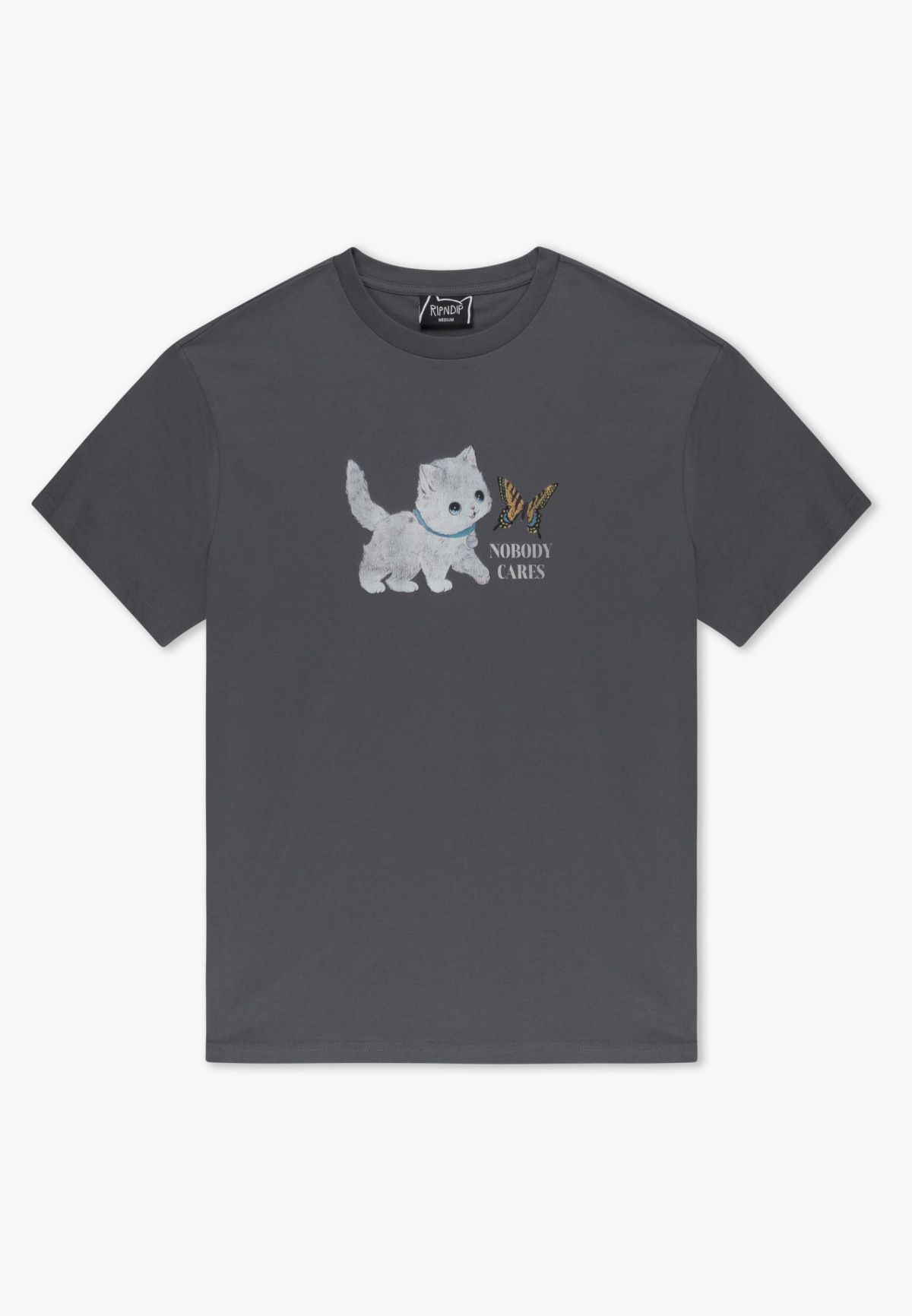 RIPNDIP Nobody Cares Tee Charcoal