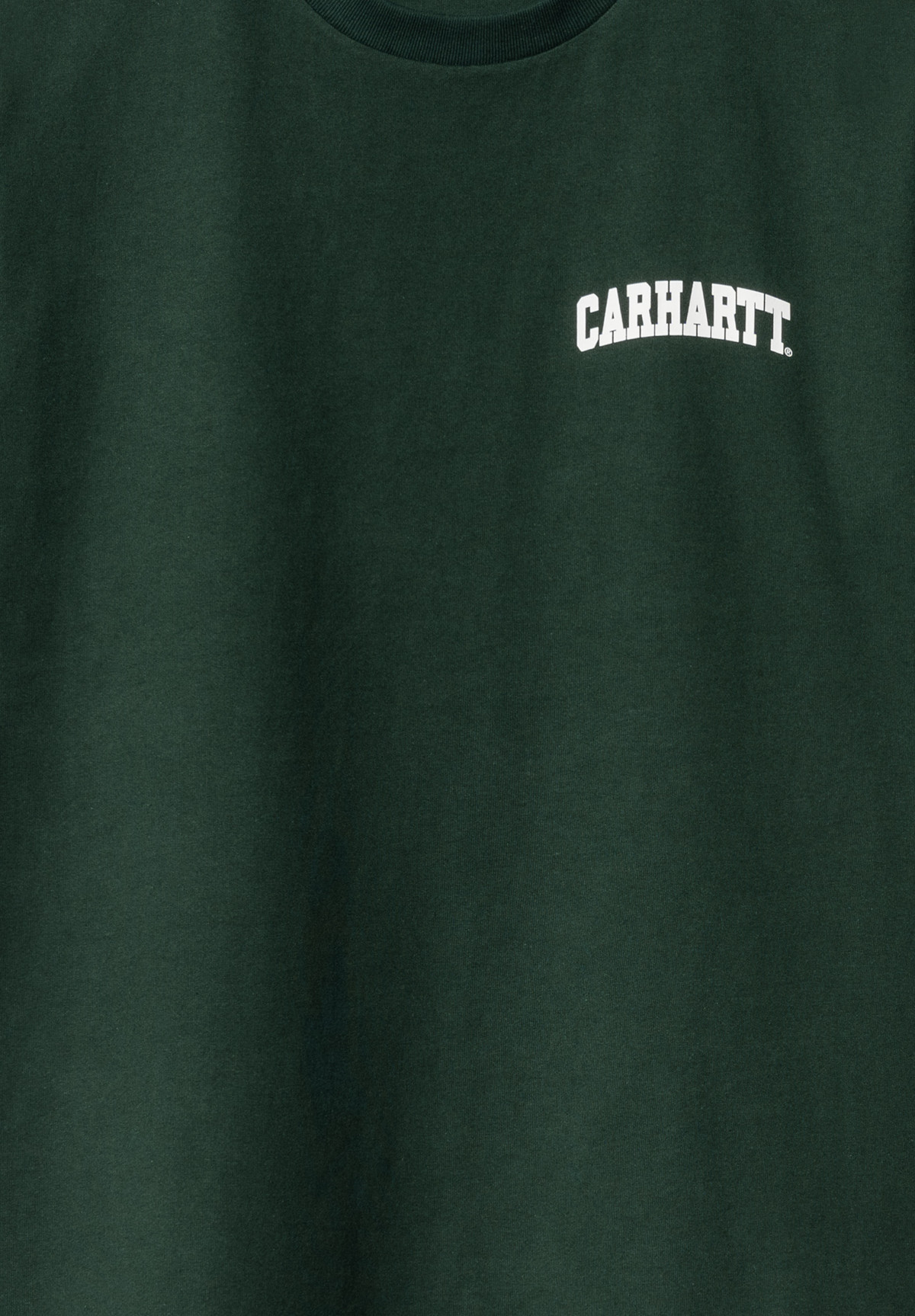 Carhartt WIP S/S University Script T-Shirt Conifer/White