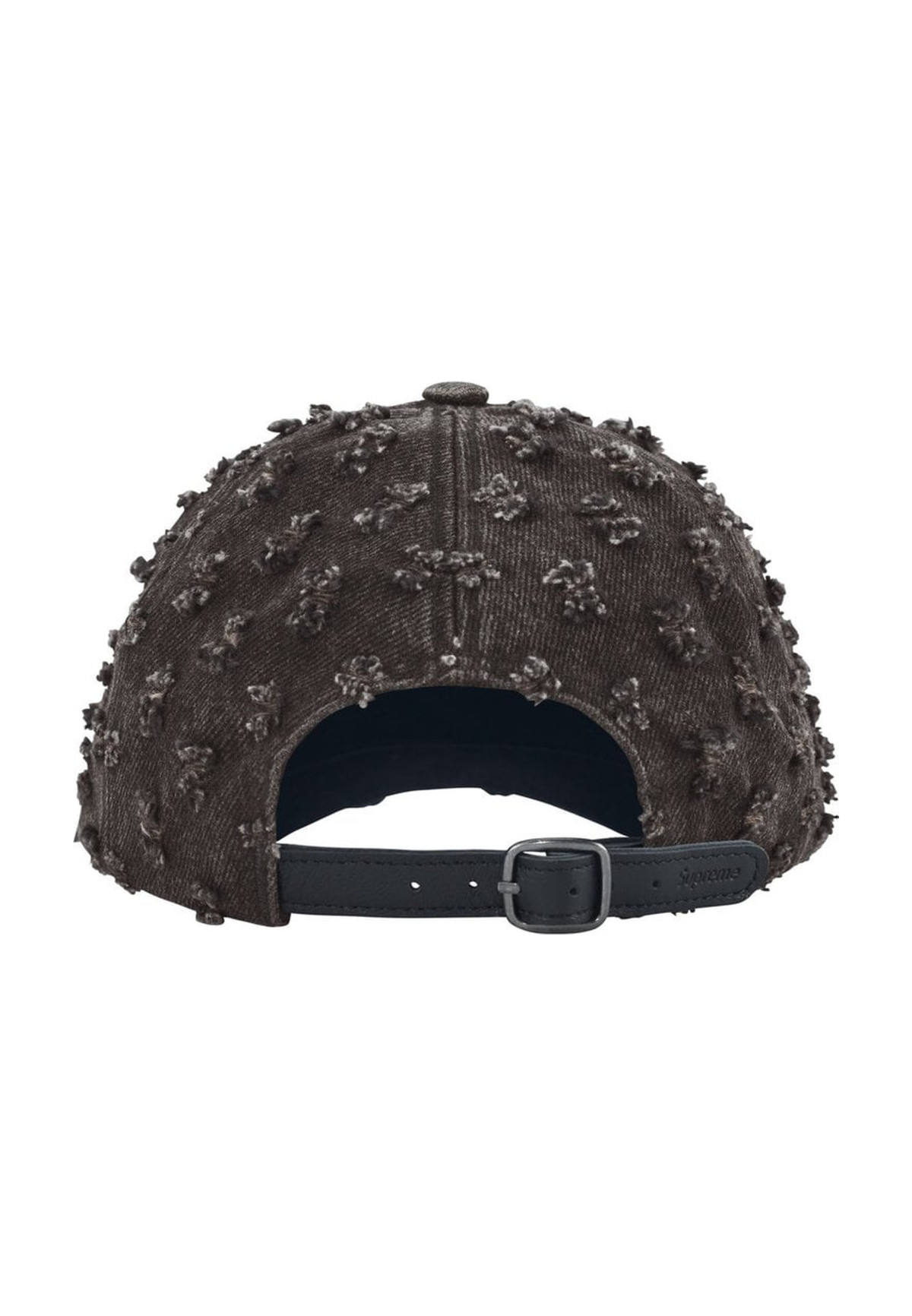 Supreme Rhinestone Hole Punch Denim 6-Panel Black