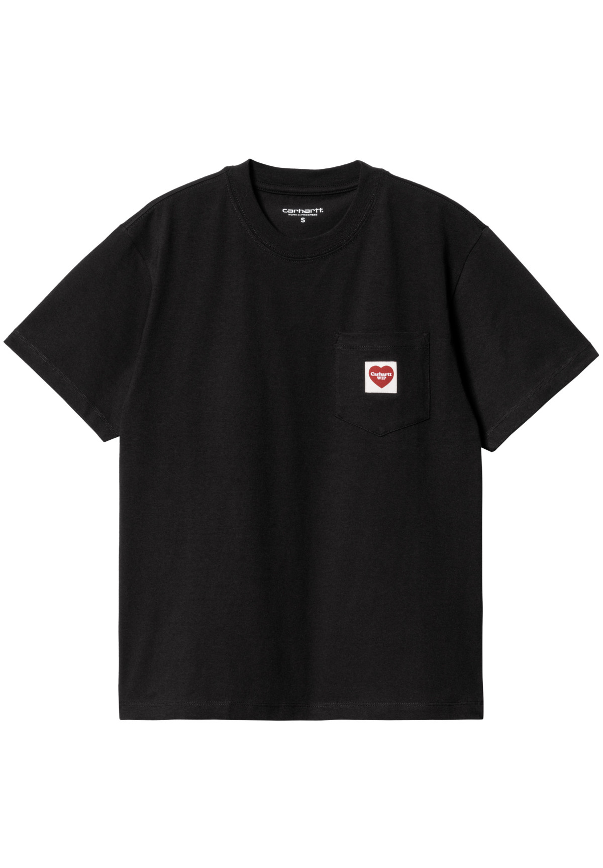 Carhartt WIP W' S/S Pocket Heart T-Shirt Black / Red