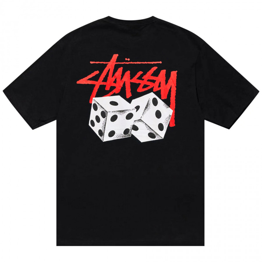 Stussy Pair Of Dice Solid T-Shirt Black