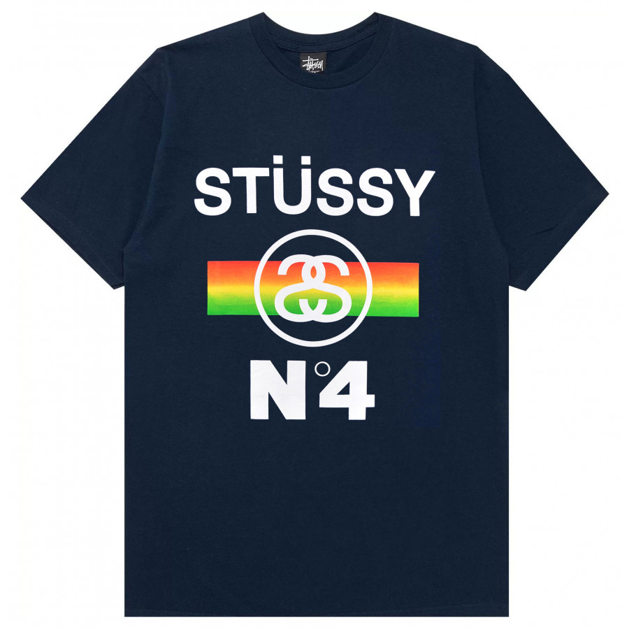 Stussy No.4 Fade Tee Navy