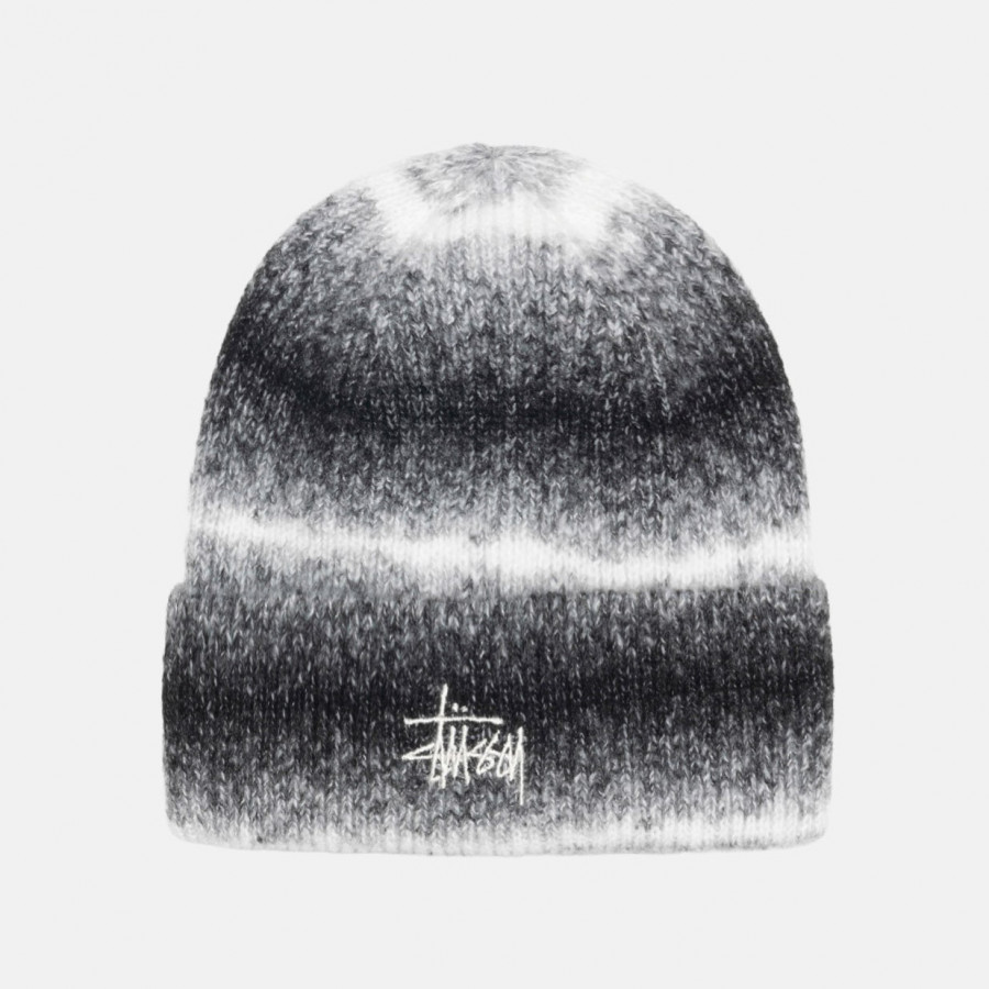 Stussy Cuff Beanie Knit Stripe Black