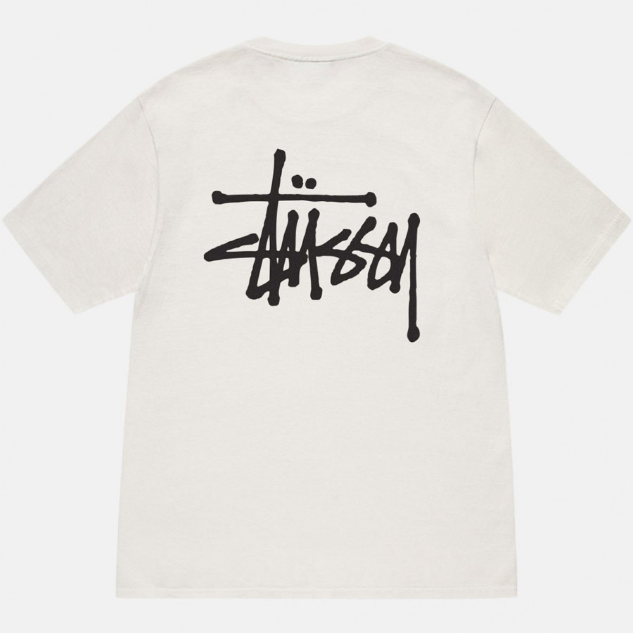 Stussy Basic Tee Pigment Dyed White