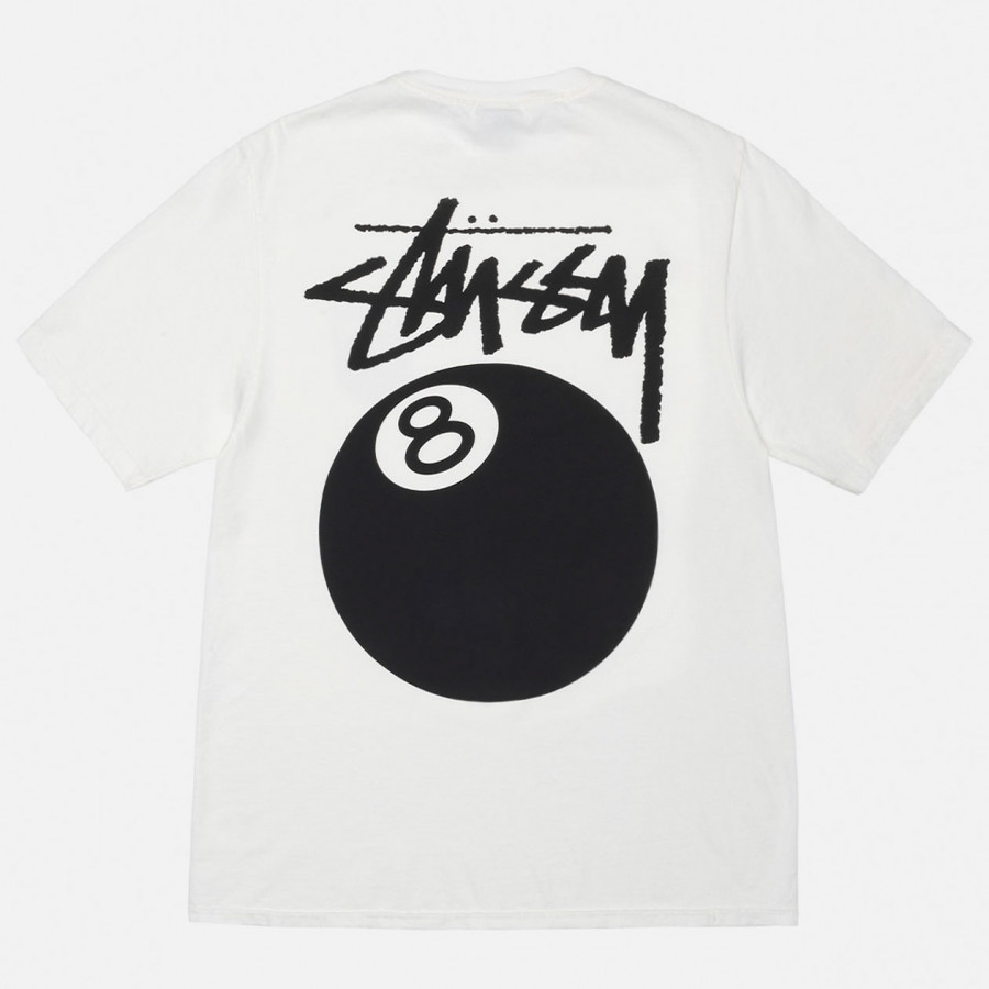 Stussy 8 Ball Tee Pigment Dyed Natural