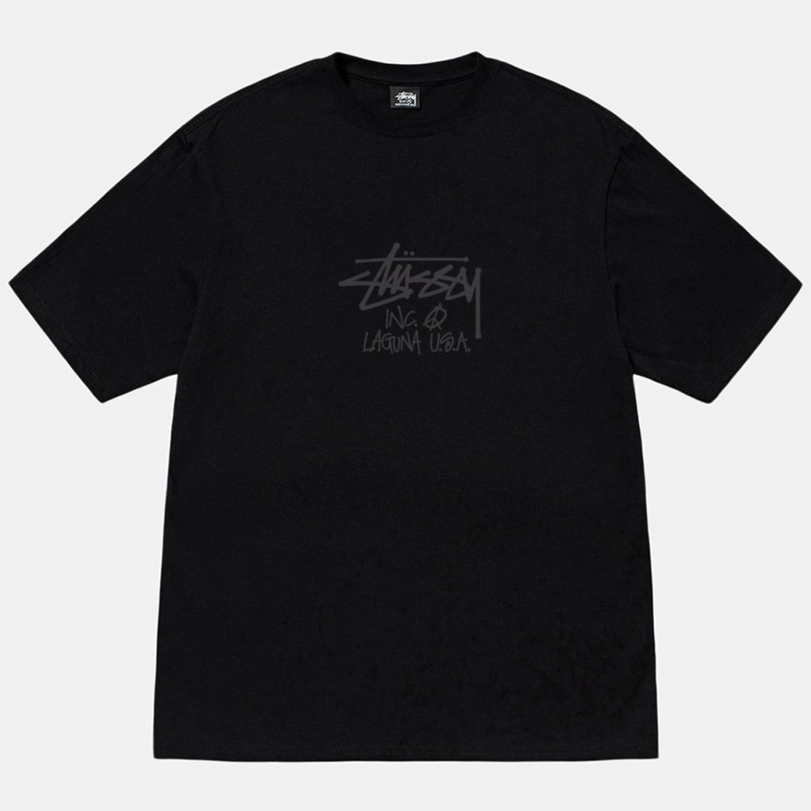 Stussy Laguna USA Pigment Dyed Tee Black