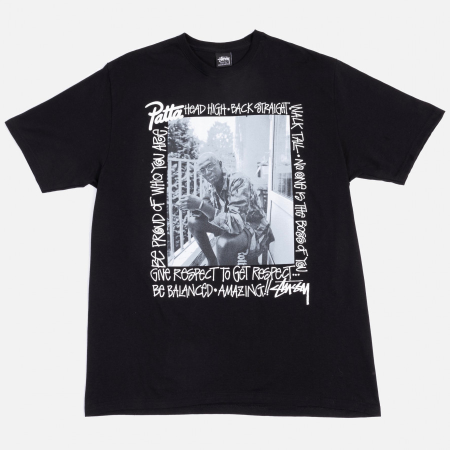Stussy x Patta Respect Tee Black