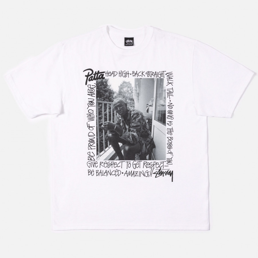 Stussy x Patta Respect Tee White