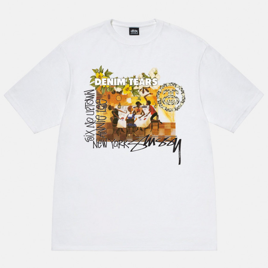 Stussy x Denim Tears Annie Lee Tee White