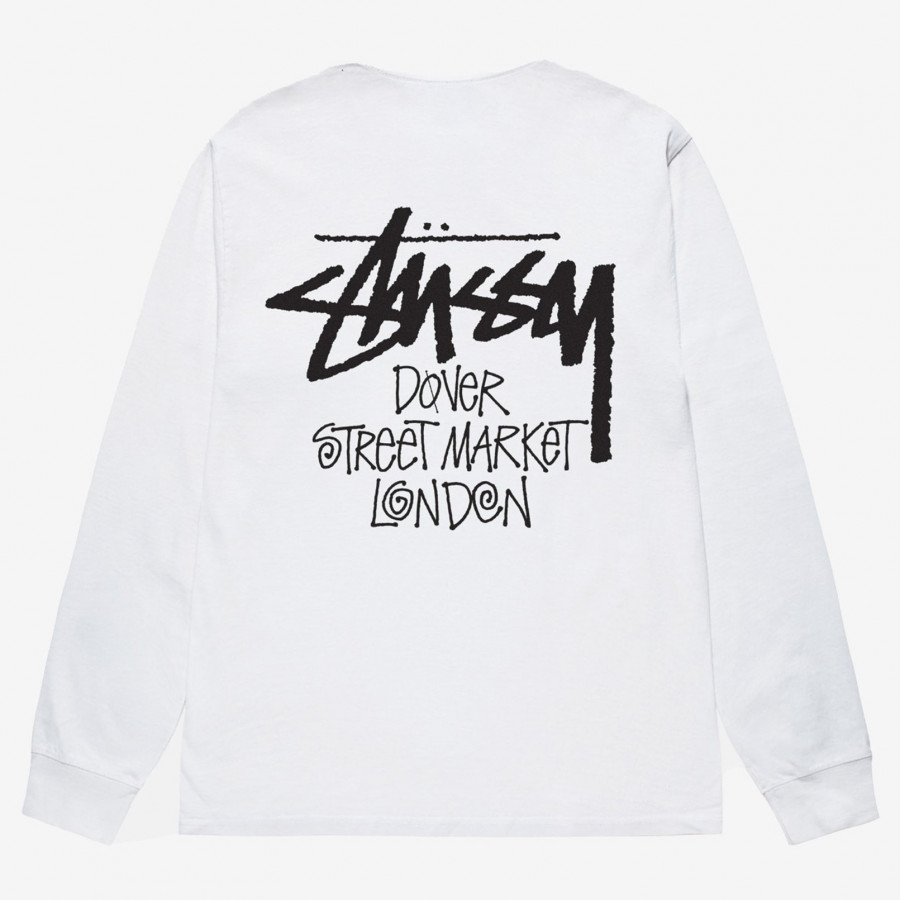 Stussy x DSM London Stock LS Tee White