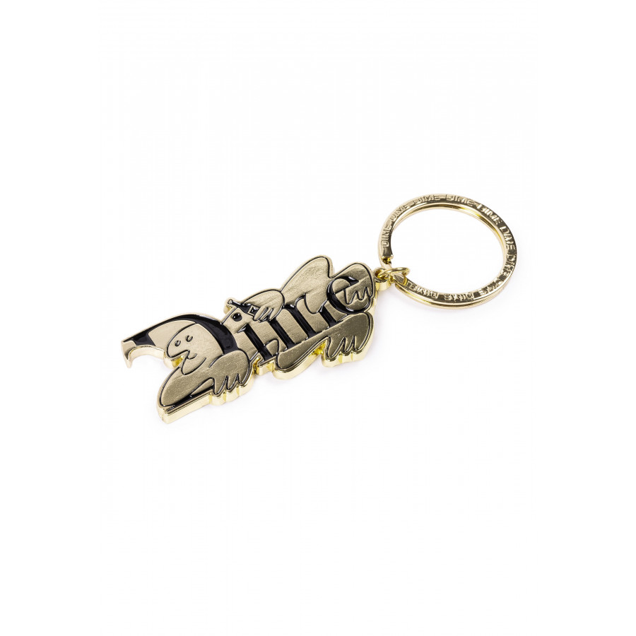 Dime Spring Keychain Opener Gold