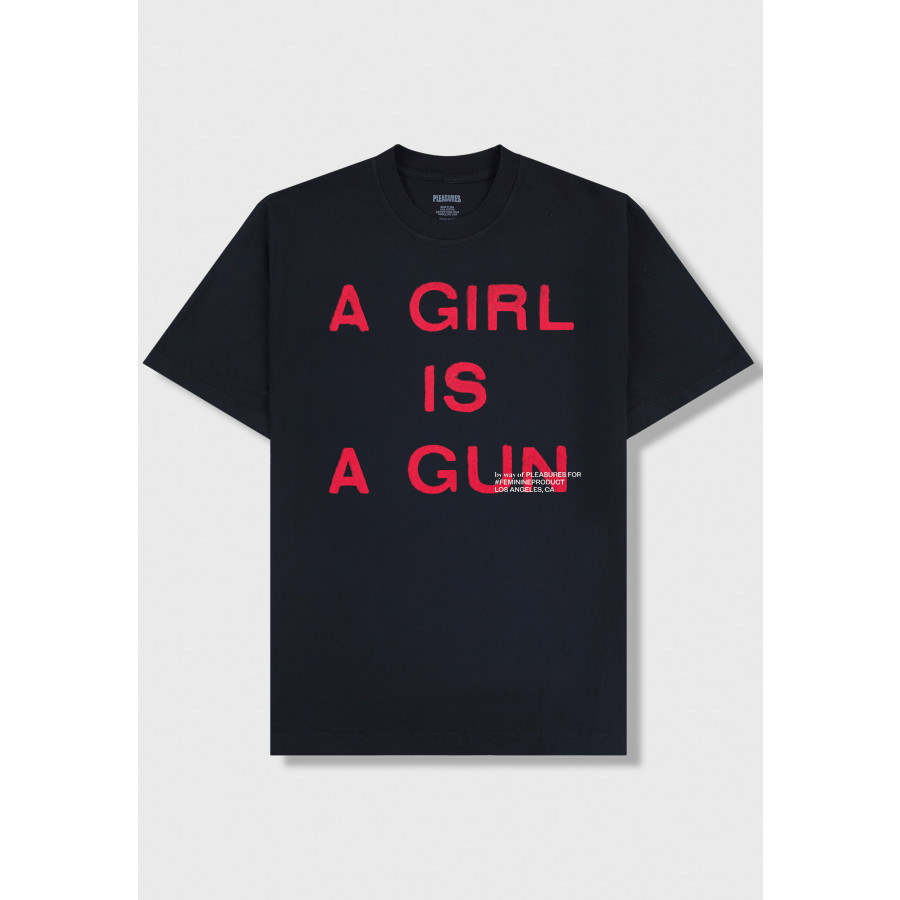 Pleasures Girl is a Gun Tee Black