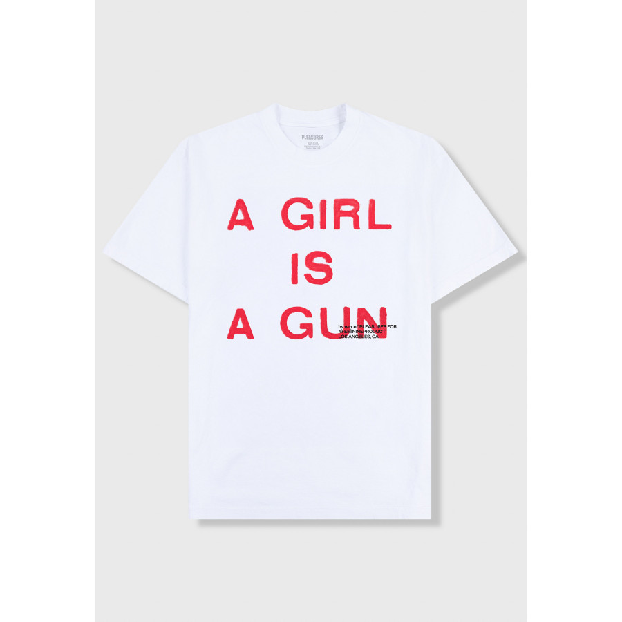Pleasures Girl is a Gun Tee White