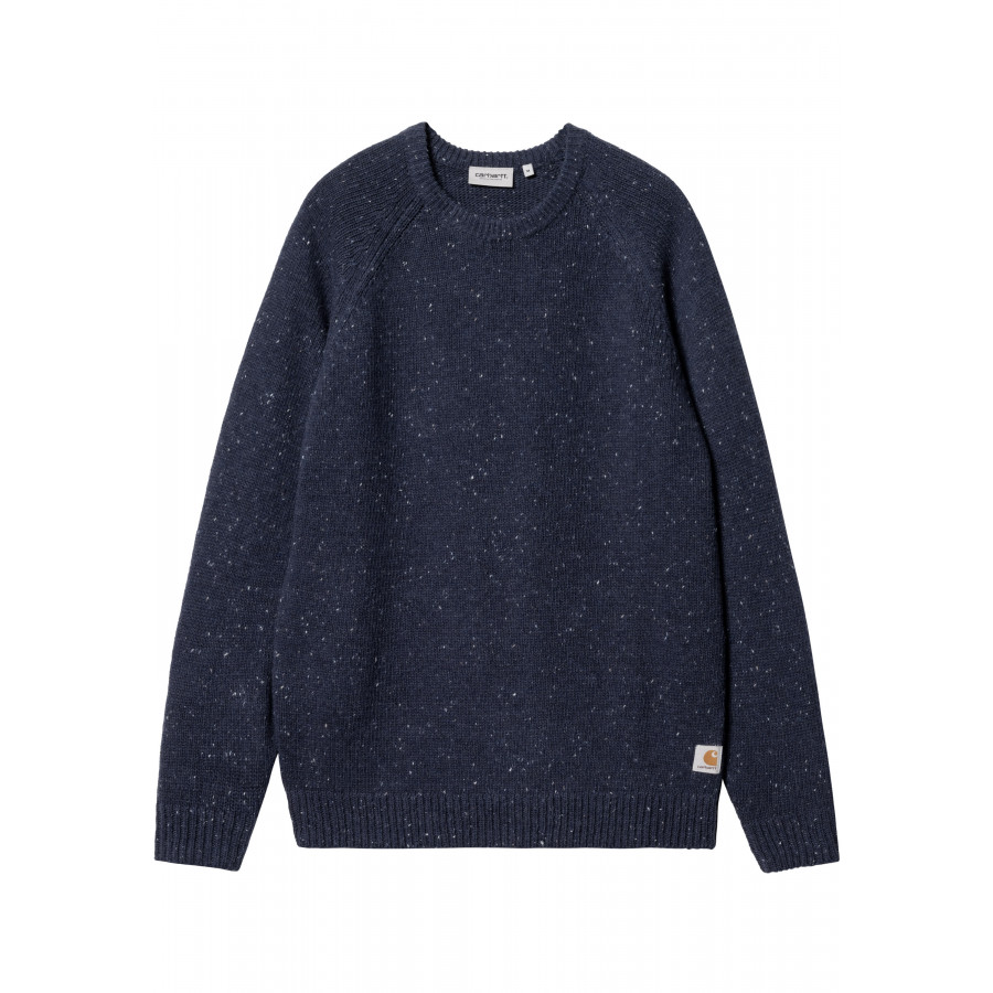 Carhartt WIP Anglistic Sweater Air Force Blue